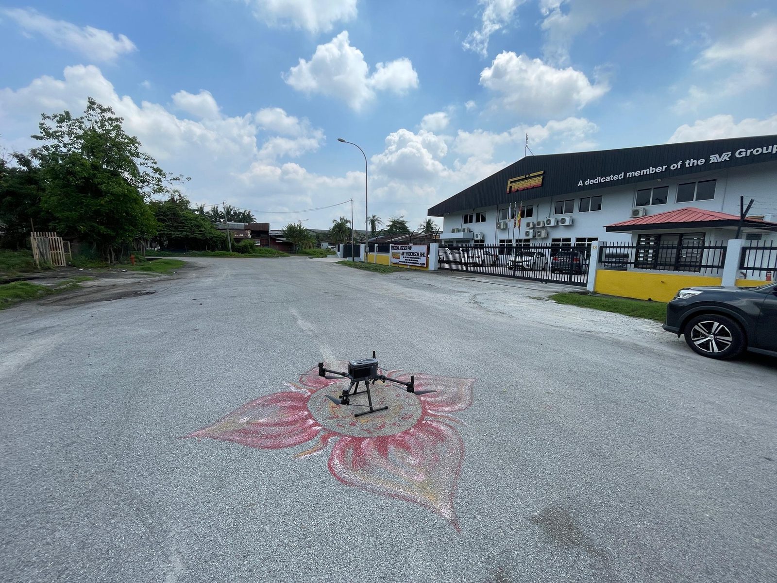 LiDAR UAV on its launch point