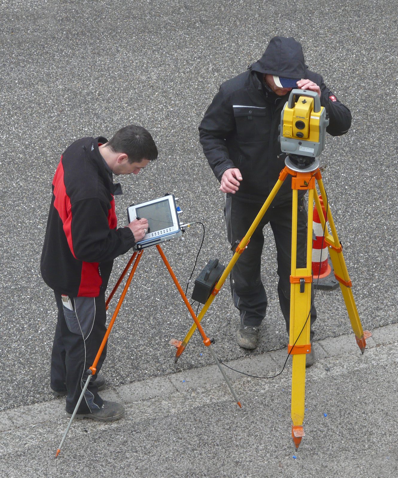 Boundary demarcation on site