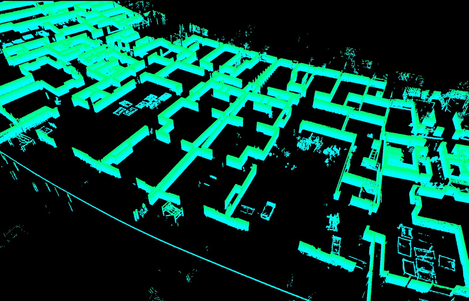 Unit boundary extraction from the point cloud — strata survey